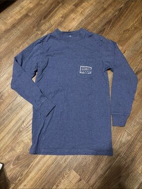 Southern Marsh Navy Long Sleeve Pocket Tee